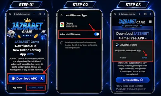Download and Install JAZBABET Game